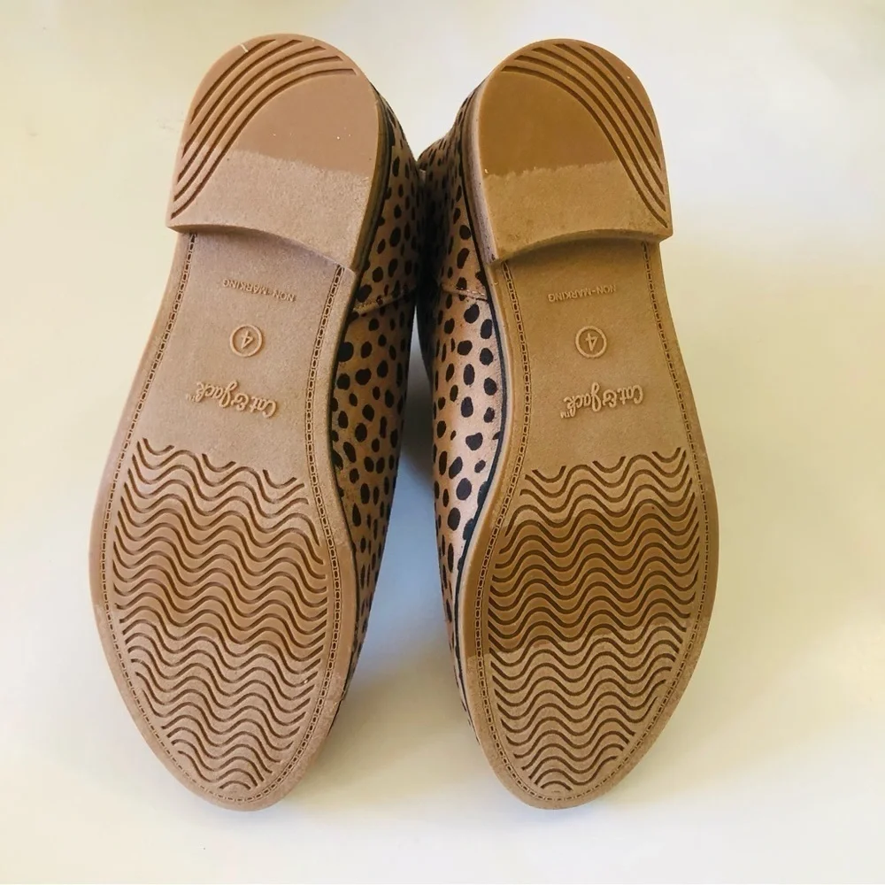 Cat & Jack Girls Judi Leopard Print Zipper Ankle Booties Size 4